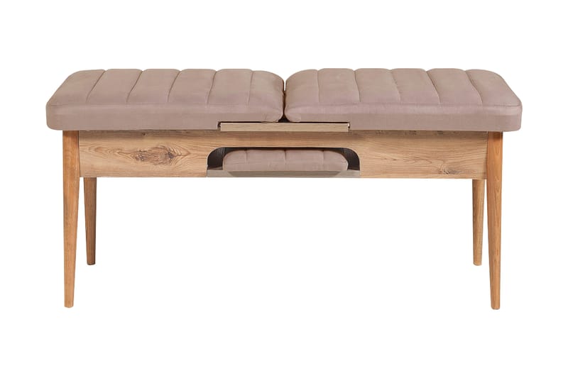 Valsot Förlängningsbar Matgrupp 129 cm - Natur/Grå/Brun - Möbler - Bord & matgrupp - Matgrupp