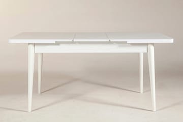 Valsot Förlängningsbar Matgrupp 129 cm - Vit/Grå - Möbler - Bord & matgrupp - Matgrupp