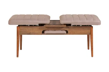 Valsot Förlängningsbar Matgrupp 129 cm - Vit/Grå - Möbler - Bord & matgrupp - Matgrupp