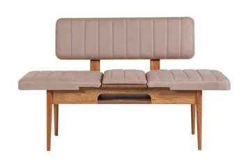 Valsot Förlängningsbar Matgrupp 129 cm - Vit/Grå - Möbler - Bord & matgrupp - Matgrupp