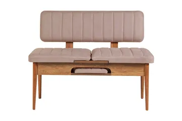 Valsot Förlängningsbar Matgrupp 129 cm - Vit/Grå - Möbler - Bord & matgrupp - Matgrupp