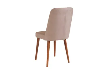 Valsot Förlängningsbar Matgrupp 129 cm - Vit/Mörkbrun - Möbler - Bord & matgrupp - Matgrupp