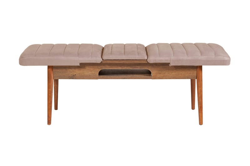 Valsot Förlängningsbar Matgrupp 129 cm - Vit/Mörkbrun - Möbler - Bord & matgrupp - Matgrupp