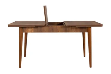 Valsot Förlängningsbar Matgrupp 129 cm - Vit/Mörkbrun - Möbler - Bord & matgrupp - Matgrupp