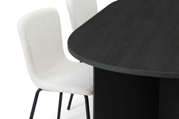 Vera Matgrupp rektangulärt 180 cm Svart med 6 Katy Matstolar - Svart - Möbler - Bord & matgrupp - Matgrupp