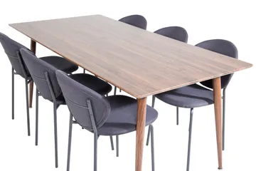 Ypas Matbord 180 cm med 6 st Moncoll Matstol - Möbler - Bord & matgrupp - Matgrupp