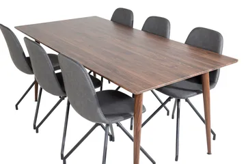 Ypas Matbord 180 cm med 6 st Ypas Matstol - Möbler - Bord & matgrupp - Matgrupp