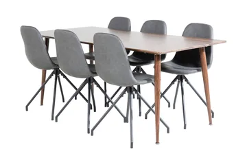 Ypas Matbord 180 cm med 6 st Ypas Matstol - Möbler - Bord & matgrupp - Matgrupp