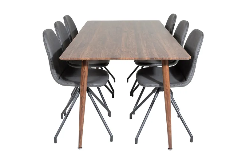 Ypas Matbord 180 cm med 6 st Ypas Matstol - Möbler - Bord & matgrupp - Matgrupp