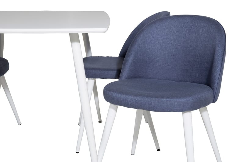 Ypas Matgrupp 120 cm inkl 4 Sedavi Stolar - Vit/Svart - Möbler - Bord & matgrupp - Matgrupp
