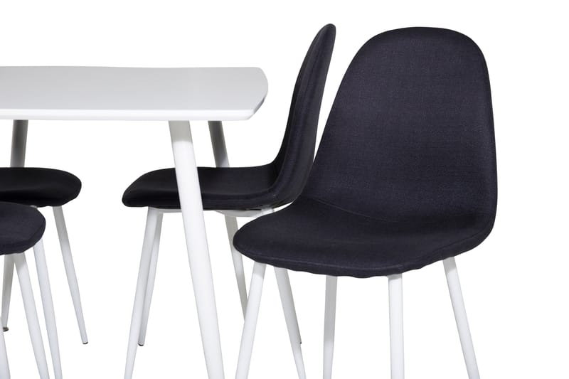 Ypas Matgrupp 120 cm inkl 4 Ypas Stolar - Vit/Svart - Möbler - Bord & matgrupp - Matgrupp