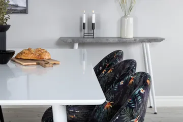 Ypas Matgrupp 180 cm inkl 6 Sedavi Stolar - Vit/Blå/Svart - Möbler - Bord & matgrupp - Matgrupp