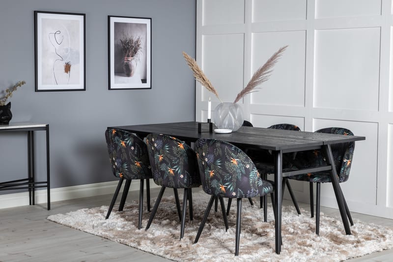 Zenazmi Matgrupp 195 cm + 6 Sedavi Matstolar - Möbler - Bord & matgrupp - Matgrupp