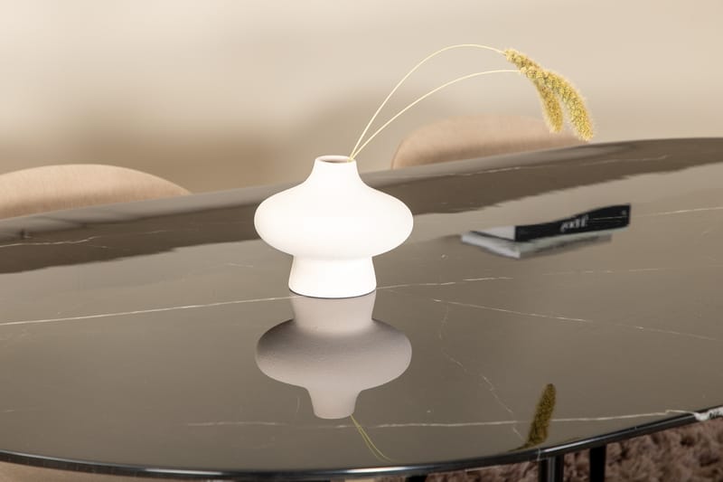 Matgrupp Pilis 180 cm Oval inkl 4 Vomeli Stolar - Svart/Beige - Matgrupp