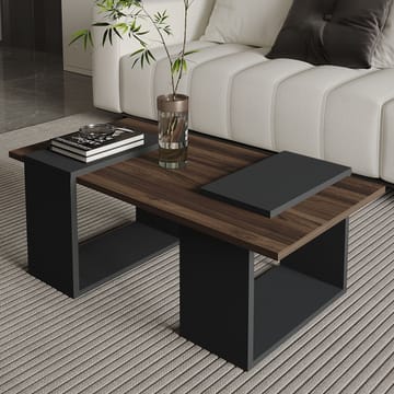 Matris Soffbord 90x37x46,6 cm - Valnöt/Antracit - Möbler - Bord & matgrupp - Soffbord