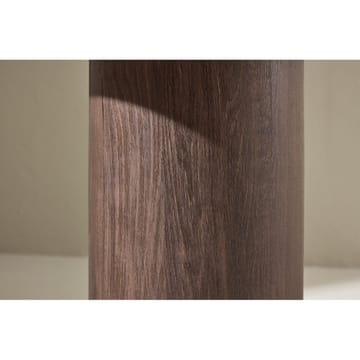 Megg 50 cm Runt Soffbord i Sten med Träunderrede - Beige - Möbler - Bord & matgrupp - Soffbord