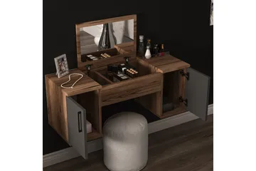 Mercan Sminkbord 100 cm - Ljusbrun/Antracit - Möbler - Bord & matgrupp - Sminkbord & toalettbord