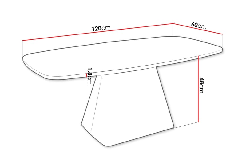 Meylor Soffbord 120 cm - Beige/Svart - Möbler - Bord & matgrupp - Soffbord