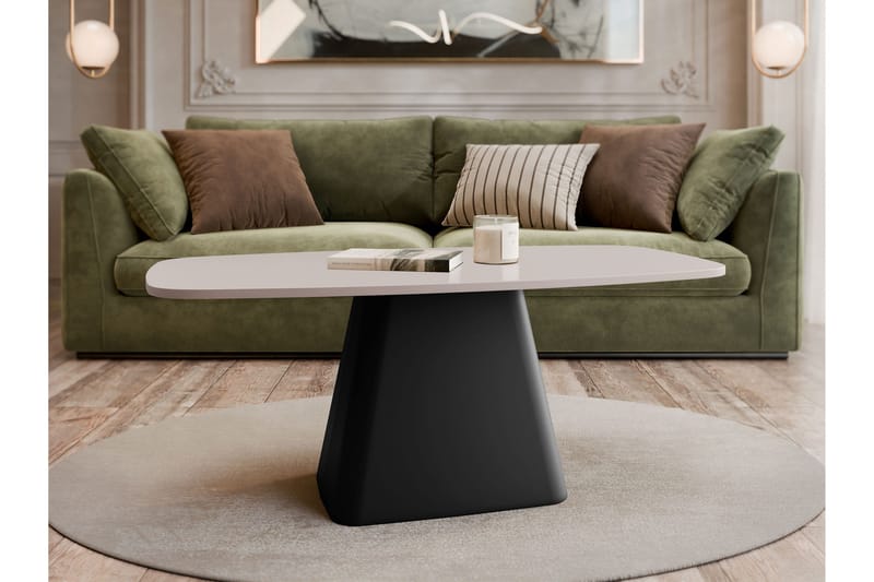Meylor Soffbord 120 cm - Beige/Svart - Möbler - Bord & matgrupp - Soffbord