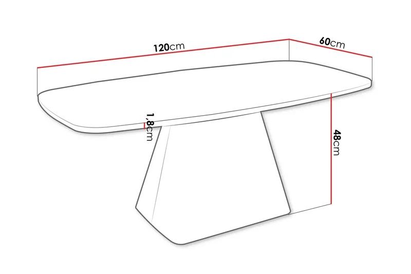 Meylor Soffbord 120 cm - Brun/Beige - Möbler - Bord & matgrupp - Soffbord