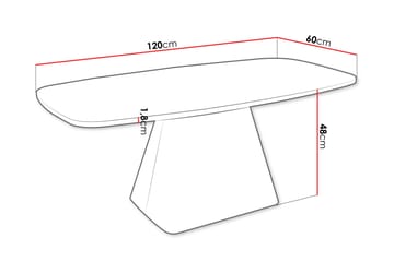 Meylor Soffbord 120 cm - Brun/Beige - Möbler - Bord & matgrupp - Soffbord