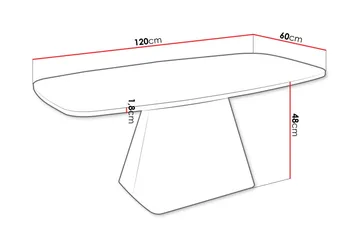 Meylor Soffbord 120 cm - Brun/Svart - Möbler - Bord & matgrupp - Soffbord
