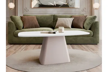 Meylor Soffbord 120 cm - Vit/Beige - Möbler - Bord & matgrupp - Soffbord