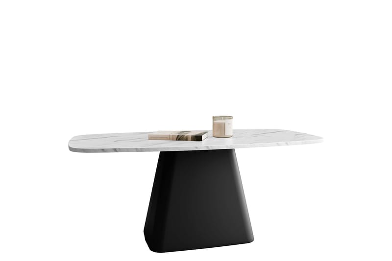 Meylor Soffbord 120 cm, Vit/Svart