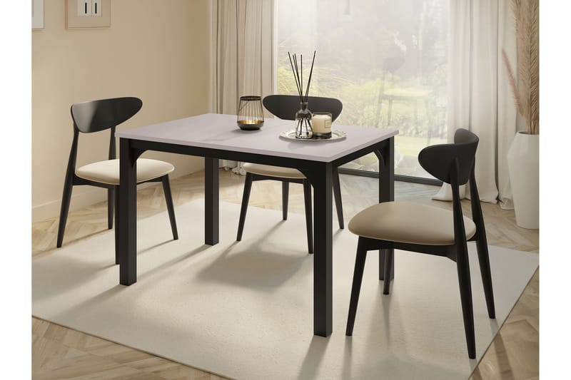 Millport Matbord 158 cm - Svart/Beige - Möbler - Bord & matgrupp - Matbord & köksbord