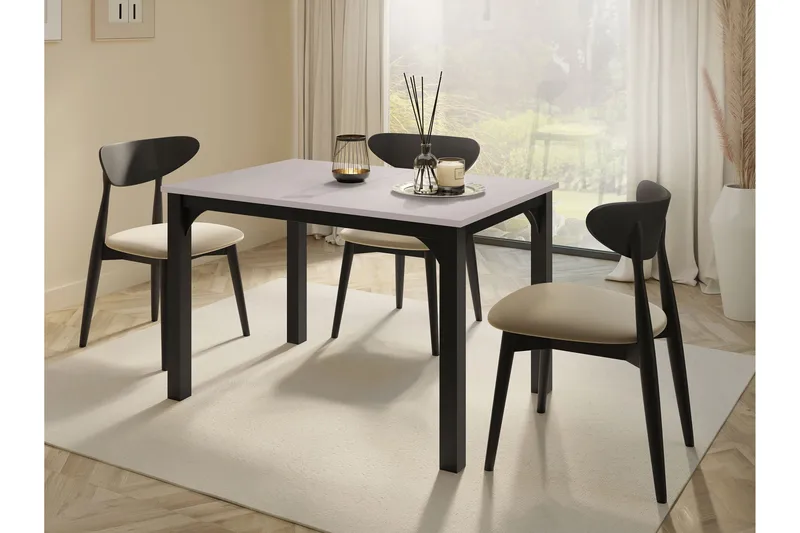 Millport Matbord 158 cm - Svart/Beige - Möbler - Bord & matgrupp - Matbord & köksbord