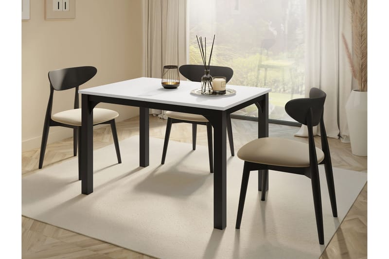 Millport Matbord 158 cm - Svart/Vit - Möbler - Bord & matgrupp - Matbord & köksbord