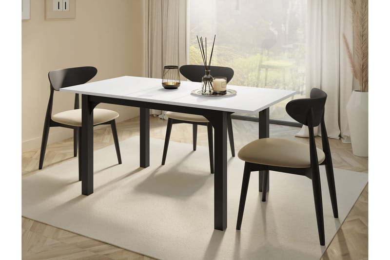 Millport Matbord 158 cm - Svart/Vit - Möbler - Bord & matgrupp - Matbord & köksbord