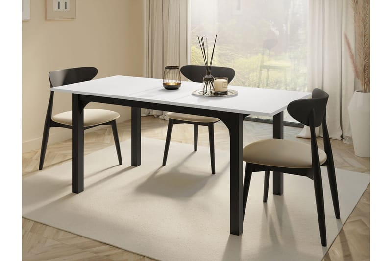 Millport Matbord 178 cm - Svart/Vit - Möbler - Bord & matgrupp - Matbord & köksbord