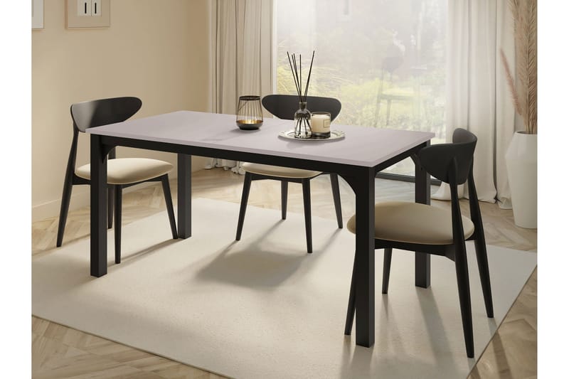 Millport Matbord 198 cm - Svart/Beige - Möbler - Bord & matgrupp - Matbord & köksbord