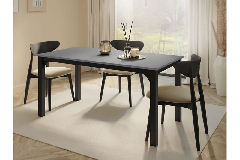 Millport Matbord 198 cm - Svart/Grå - Möbler - Bord & matgrupp - Matbord & köksbord