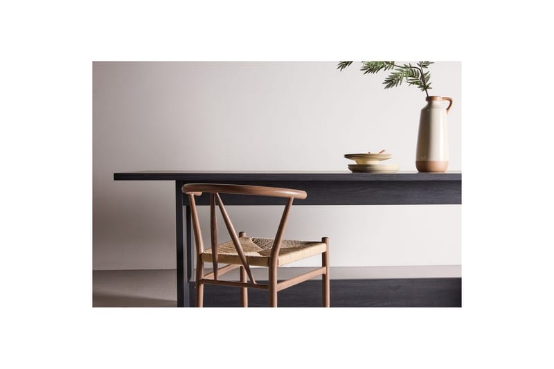 Milly Stort Rektangulärt Matbord 235 cm med Trä- och Valnötsutseende - Svart - Möbler - Bord & matgrupp - Matbord & köksbord
