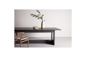 Milly Stort Rektangulärt Matbord 235 cm med Trä- och Valnötsutseende - Svart - Möbler - Bord & matgrupp - Matbord & köksbord