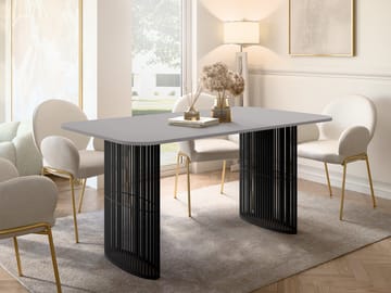 Mirion Matbord förlängningsbart 160-236 cm - Svart, grå - Möbler - Bord & matgrupp - Matbord & köksbord