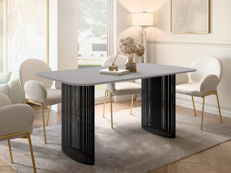 Mirion Matbord förlängningsbart 160-236 cm - Svart, grå - Möbler - Bord & matgrupp - Matbord & köksbord