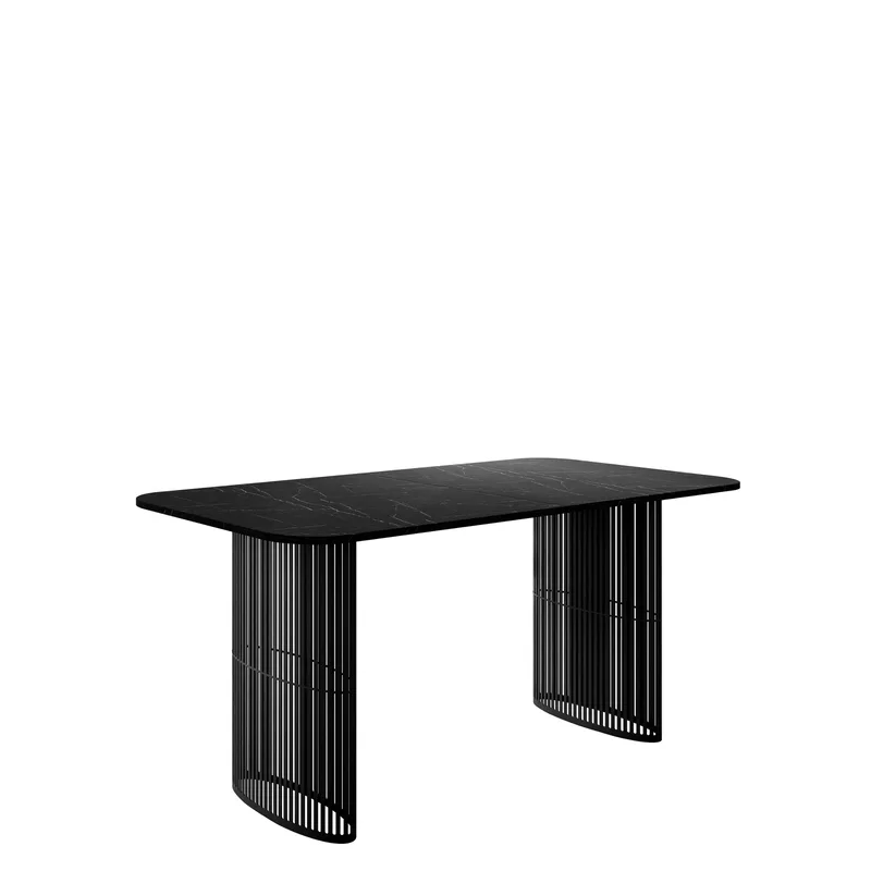 Mirion Matbord förlängningsbart 160-236 cm, Svart marmor