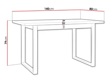 Mirlen Matbord 140 cm Rektangulär - Svart/Brun - Möbler - Bord & matgrupp - Matbord & köksbord