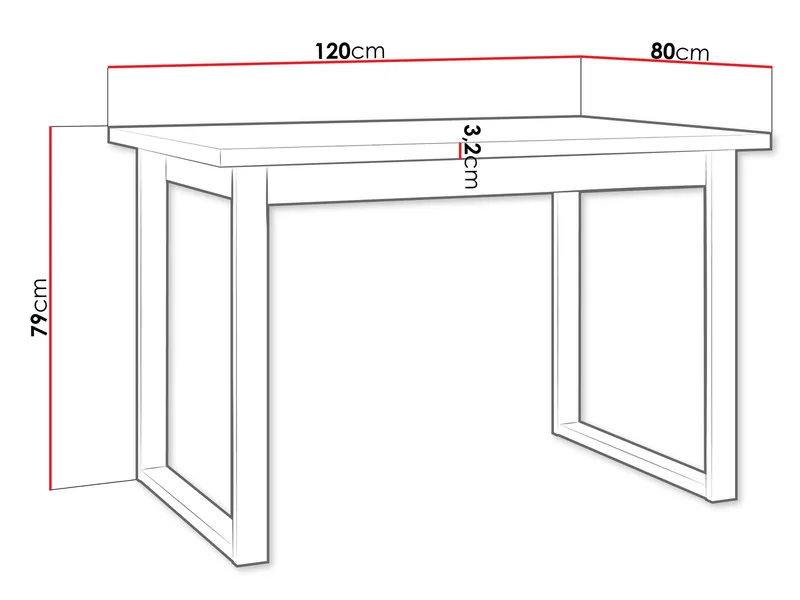 Mirlen Matbord 140 cm Rektangulär - Svart/Brun - Möbler - Bord & matgrupp - Matbord & köksbord