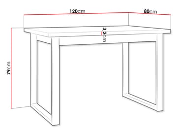 Mirlen Matbord 140 cm Rektangulär - Svart/Brun - Möbler - Bord & matgrupp - Matbord & köksbord