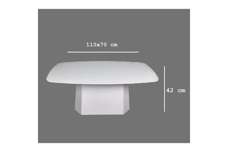 Miu Soffbord 100 cm - Vit - Möbler - Bord & matgrupp - Soffbord