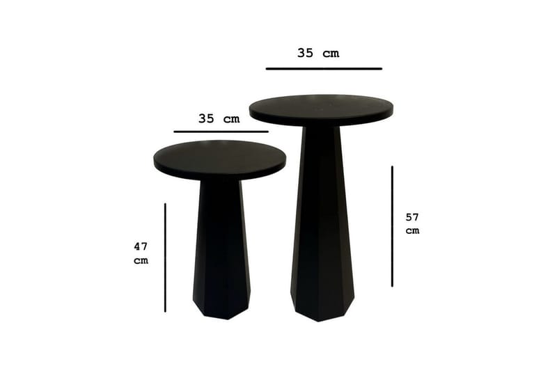 Miu Soffbord 35 cm - Svart - Möbler - Bord & matgrupp - Soffbord