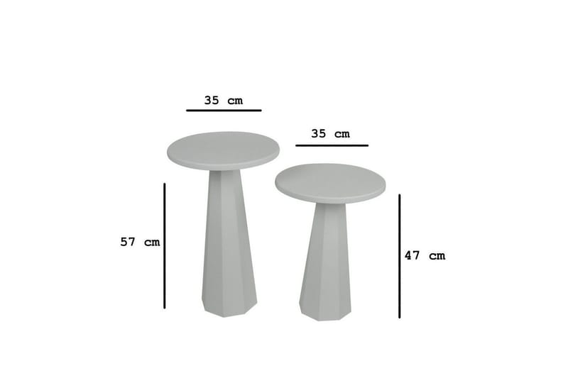 Miu Soffbord 35 cm - Vit - Möbler - Bord & matgrupp - Soffbord