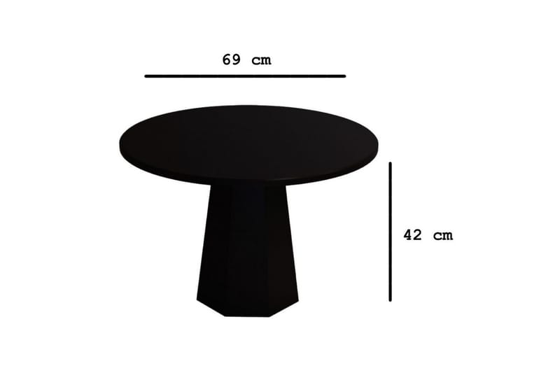 Miu Soffbord 69 cm - Svart - Möbler - Bord & matgrupp - Soffbord