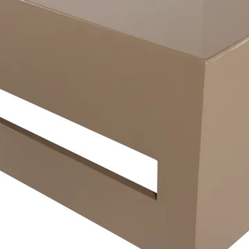 Modern Kvadratiskt Soffbord 88 cm i Metall med Utskärningar - Mullvad - Möbler - Bord & matgrupp - Soffbord
