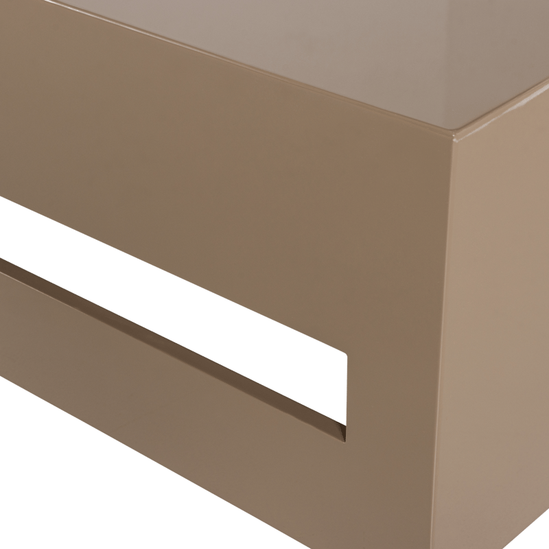 Modern Kvadratiskt Soffbord 88 cm i Metall med Utskärningar - Mullvad - Möbler - Bord & matgrupp - Soffbord