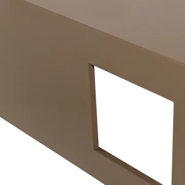 Modern Kvadratiskt Soffbord 88 cm i Metall med Utskärningar - Mullvad - Möbler - Bord & matgrupp - Soffbord